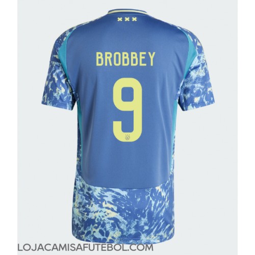 Camisa de Futebol Ajax Brian Brobbey #9 Equipamento Secundário 2024-25 Manga Curta